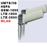 5G-fähig ! MIMO-Set 2 x 11 dBi LTE-Hochleistungsantennen SIRIO LOGPER2 für 5G, LTE-1800 und LTE-2600 für Vodafone Gigacube 5G